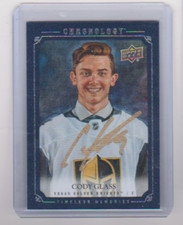 2019 2019-20 UPPER DECK CHRONOLOGY CODY GLASS CANVAS DRAFT MASTERPIECES RC AUTO