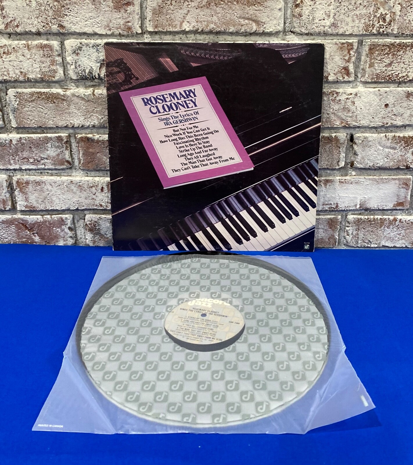 Rosemary Clooney Sings The Lyrics of Ira Gershwin 1980 Vintage Vinyl