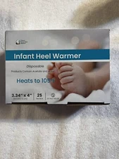 Infant Gel Pack Heel Warmers - 3¾"x 4” Box of 25. Can Be Used As Hand Warmers