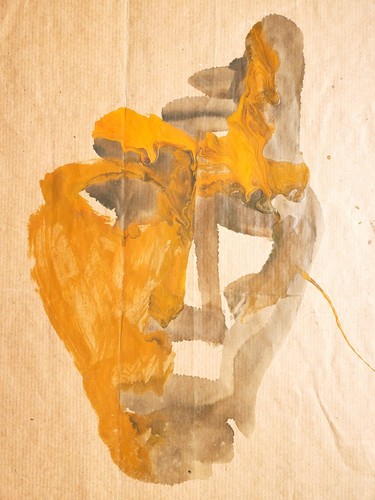 Pintura al óleo expresiva cabeza naranja Günter Tollmann artista del norte de Alemania - Imagen 3 de 7