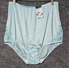 Vanity Fair Sissy Panty LACE Nouveau Slippery Nylon 9/2XL AZURE MIST