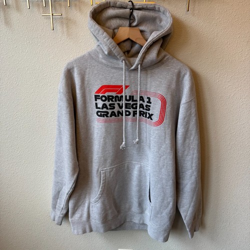 Formula 1 Las Vegas Grand Prix Unisex Hoodie Large Heather Gray Classic Pullover - Picture 2 of 16