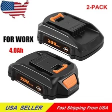 2Pack For WORX 20V MAX Compact Lithium Battery 20V WA3520 WA3525 WA3575 WG155