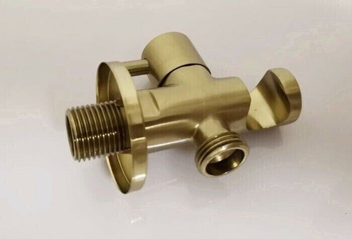 Bathroom Toilet Bidet Tap Kit Brushed Gold Wall Mounted Bidet Sprayer Shower - Picture 9 of 13