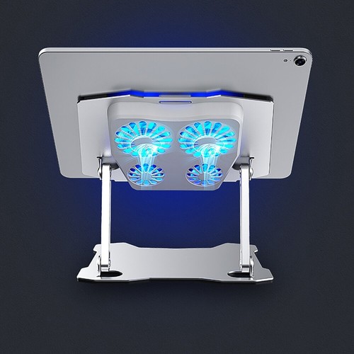 Cooling Tablet Laptop Stand Pad Adjustable Aluminum Notebook Stand Accessories - Picture 3 of 8