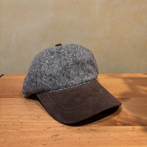 Stetson Wool/Suede Grey & Black Adjustable Strap Baseball Hat Cap One Size