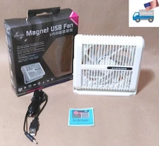 Evercool Magnet White 360° USB Powered 120mm Rotation Computer Desk Cooling Fan