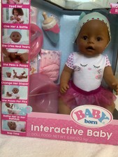 baby born brown eyes doll