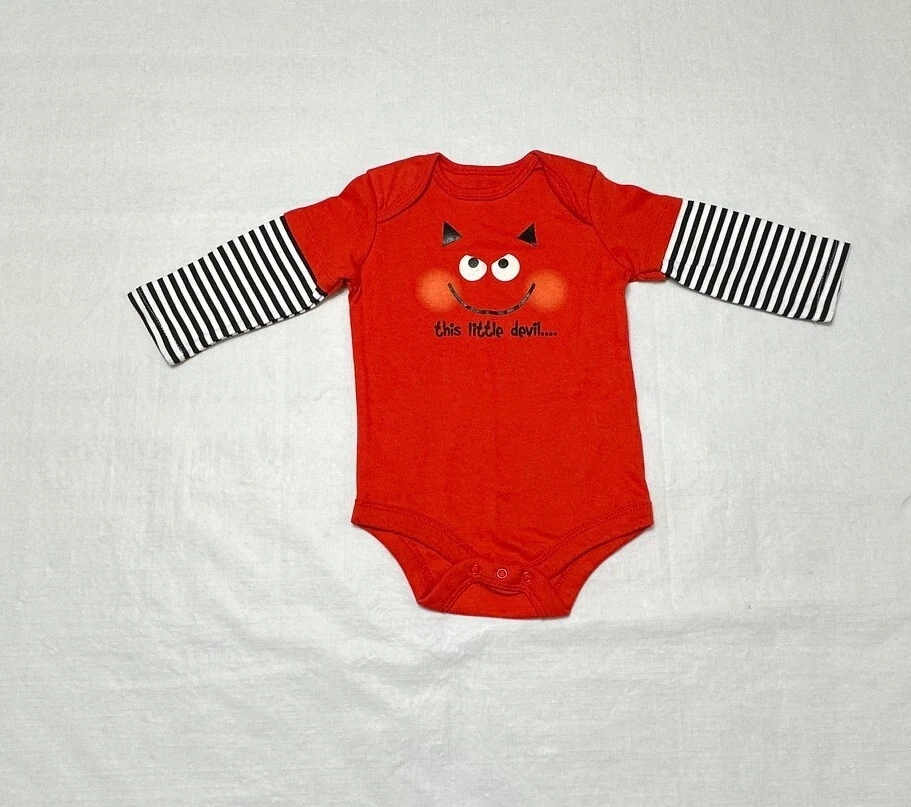 Body de Halloween para niñas/niños bebés y niños pequeños: NB-0-3M-3-6M-6-9M-18M-24M Foto 3 de 4