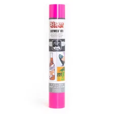 SISER HEAT TRANSFER VINYL - EASYWEED  HTV - FLUORESCENT PINK - 11.8 X 36"