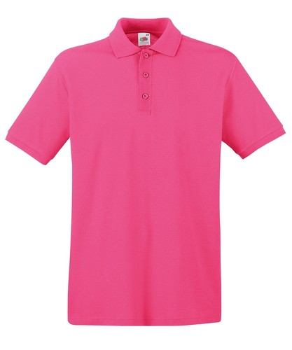 Premium Polo Pique Fruit of the Loom T Shirts Top 100% Cotton UK Sizes S-3XL - Picture 8 of 19