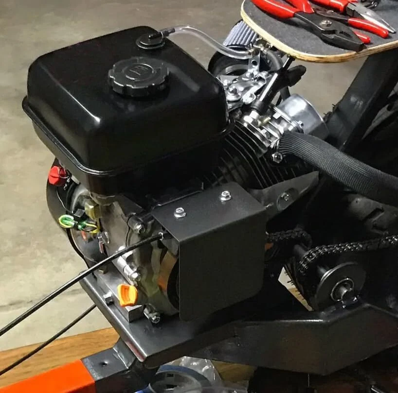 Soporte de montaje de banda de freno de embrague de 4" para mini bicicleta KT196 CK196 Foto 3 de 4