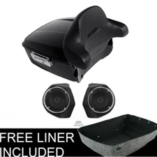 13.7'' King Trunk Pad Speakers Fit For Harley Touring Road Street Glide 14-2025