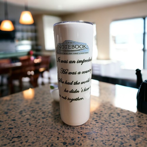 The Notebook Tumbler 20oz Skinny - Picture 2 of 3