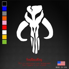 Bantha Skull Mandalorian Boba Fett Vinyl Die Cut Car Decal Sticker-FREE SHIPPING