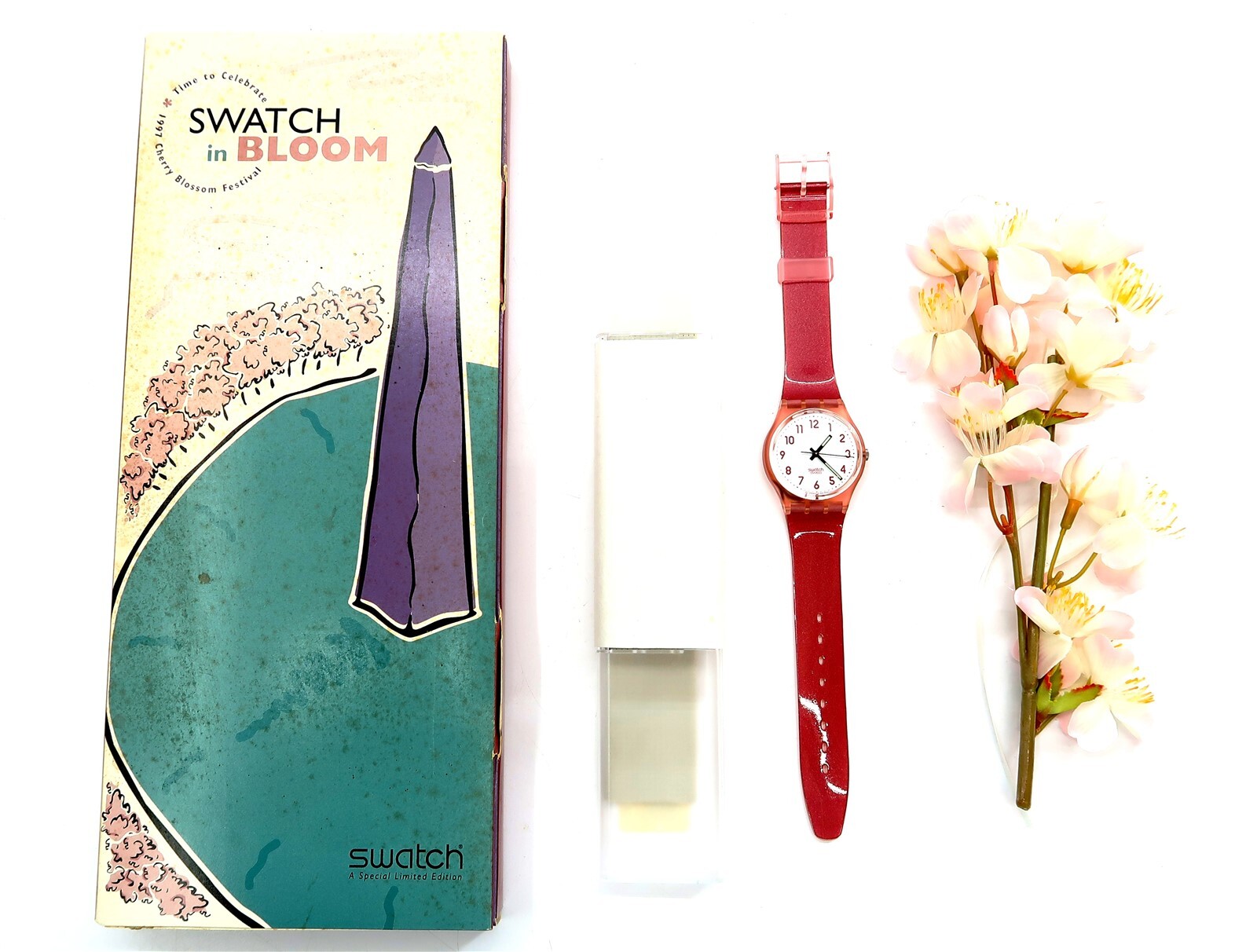 Vintage 1995 Swatch In Bloom RN130 Limited Edition Watch Set 282 of 500