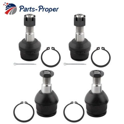 Qty(4) Front Upper & Lower Ball Joints Fits Ford F-250 4x4 4WD 1980-1996 1997