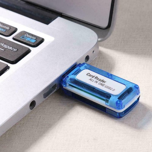 LETTORE SCHEDE DI MEMORIA MEMORY CARD READER USB ADATTATORE 4in1 MICRO SD TF MS - Zdjęcie 4 z 9