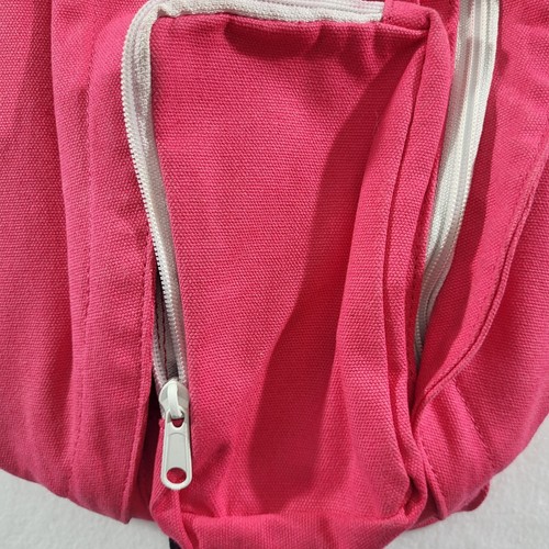 KAVU Rope Bag Hot Pink Sling Crossbody Backpack 100%Cotton - Picture 3 of 11
