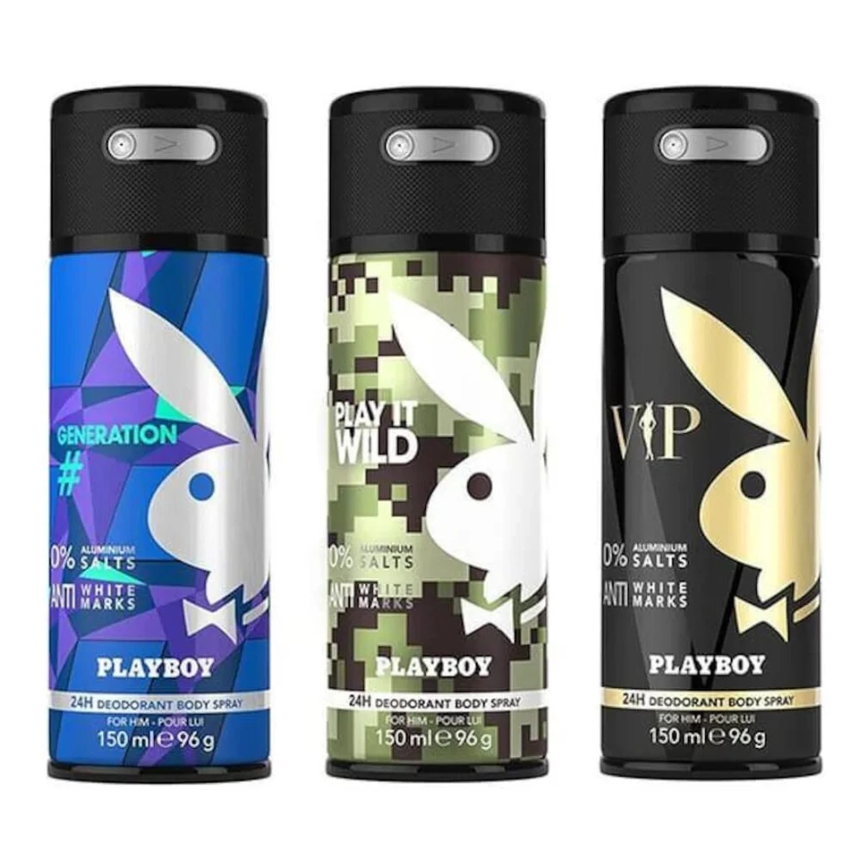 Playboy VIP + поколение + играть его дикий - для мужчин (450 мл, упаковка из 3) - Изображение 2 из 3
