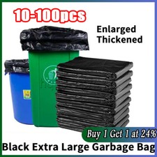 Wheelie Bin Liners 300L Black Standard Size Refuse Sacks Clear Bags Rubbish Bags
