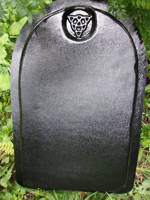 Triquetra Tombstone Halloween Mold concrete plaster mould 20'' x 13'' x 1.5''