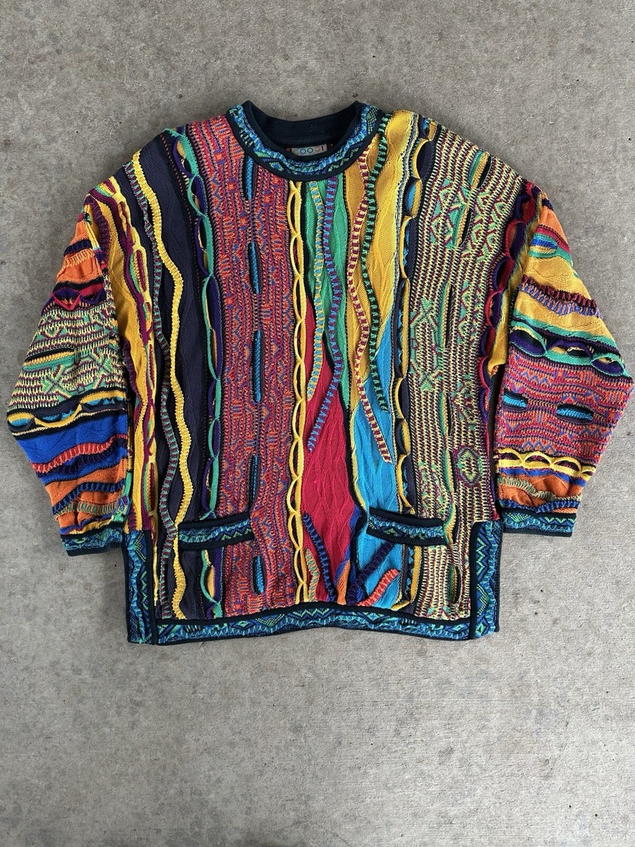 S*a様 90s Coogi 3D design knit sweater y2 Vintage COOGI Australia Women's 90s 3D Knit Sweater Size
