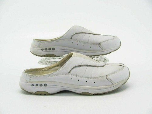 Easy Spirit Women Shoe Slowdown Size 8.5M White Sneaker Mule Pre Owned qp - 第 1/12 張圖片