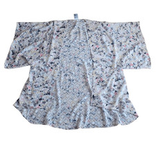 Anthropologie multicolor textured sheer kimono fits Sz S-M