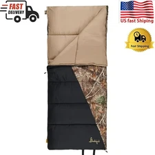 Portable 35-Degree Rectangular Sleeping Bag 33"x77" Outdoor Outdoor Hiking US