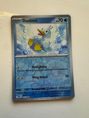 Ducklett 025/086 Reverse Holo  White Flare Pokemon Near Mint