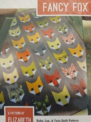 ELIZABETH HARTMAN FANCY FOX QUILT PATTERN  NEW SEALED Free Shipping!