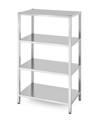 Hendi Lagerregal mit 4 Böden Kitchen Line aus Edelstahl 1000x600x1800mm