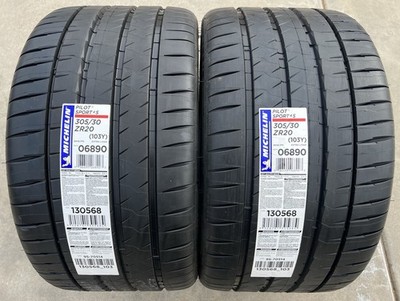 Set of TWO BRAND NEW 305/30ZR20 Michelin Pilot Sport 4S PS4S Tires
