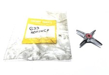 Chicago Faucets Four Cross Hot Handle W/ Red Washer No Screw 633 HOTJKCP NOS