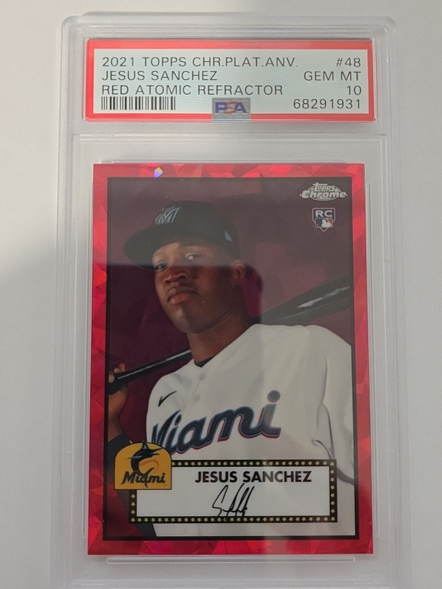 2021 Topps Chrome Platinum Anniversary Red Atomic /100 Jesus