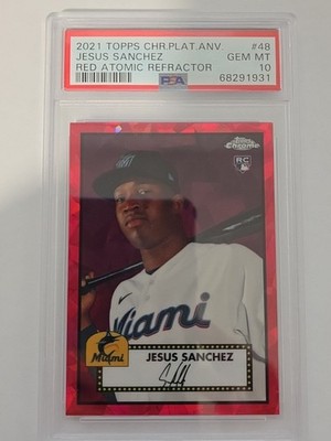 2021 Topps Chrome Platinum Anniversary Red Atomic /100 Jesus