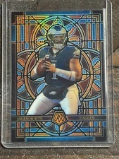 2025 Panini Mosaic Jalen Hurts Stained Glass #20 Case Hit Eagles SSP