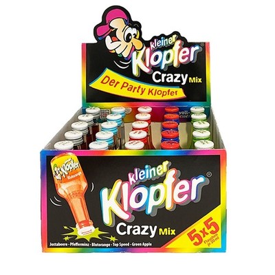 Kleiner Klopfer Crazy Mix, 15/18% Vol. 25 x 0,02 l Partybox