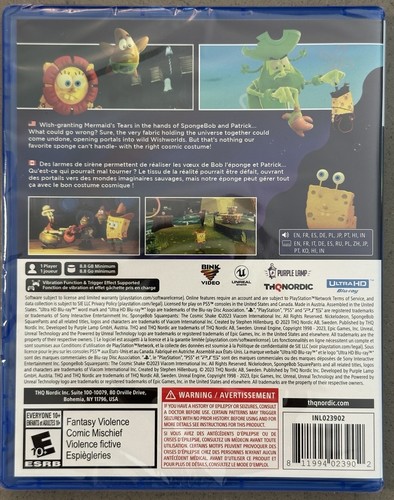 Neu Spongebob Schwammkopf The Cosmic Shake - Sony PlayStation 5, 2023 PS5 - Bild 2 von 2
