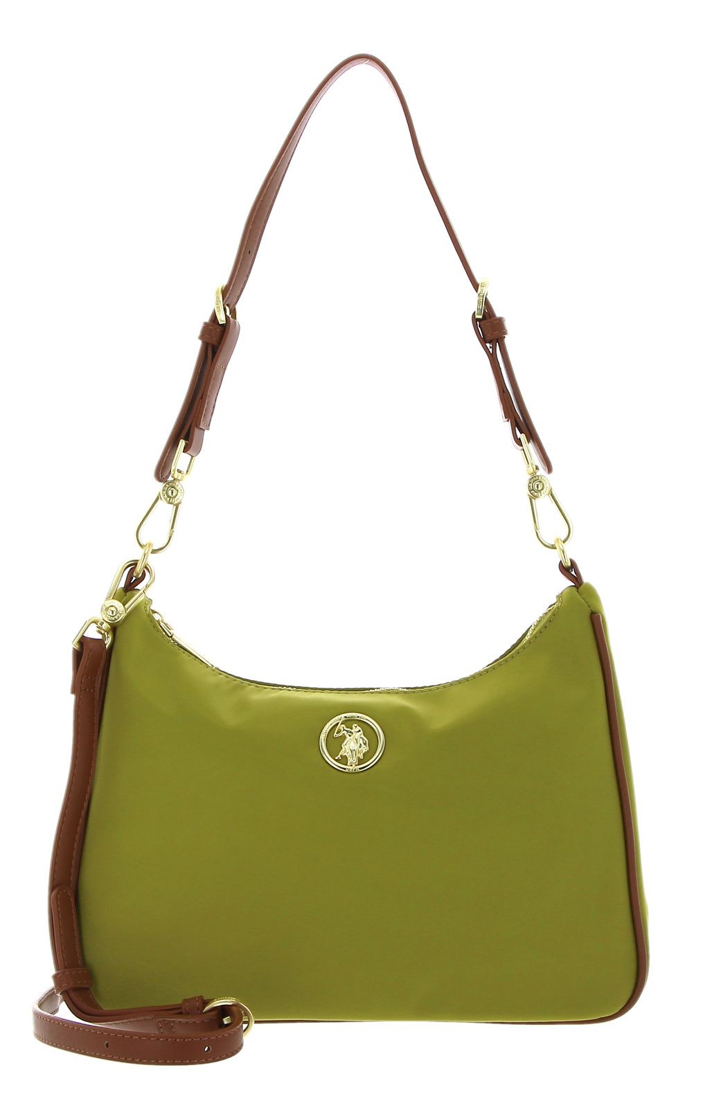 U.S. POLO ASSN. cross body bag Houston Hobo Bag S Green / Tan