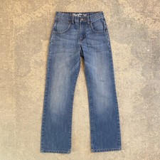 Wrangler Retro Jeans Boys 14 Slim 26x30 Blue Relaxed Bootcut Denim Western Pants