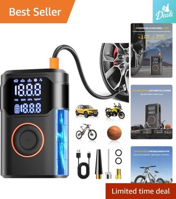 Multi-Function Air Pump - 150 PSI, Cordless with USB Charging & Smart Display