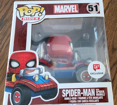 FUNKO POP RIDES MARVEL SPIDER-MAN WITH SPIDER MOBILE WALGREENS EXCLUSIVE #51 NEW