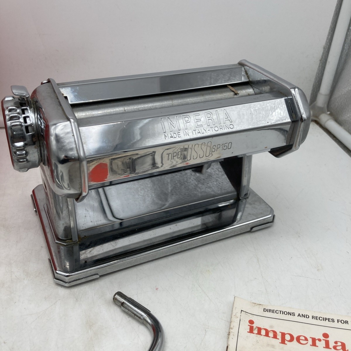 Imperia SP 150 Noodle Pasta Maker Machine Chrome Torino Italy