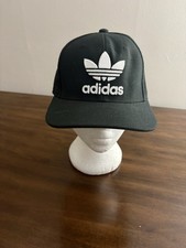 Adidas Classic Logo Men  s Black Hat Cap SnapBack Streetwear EUC 178