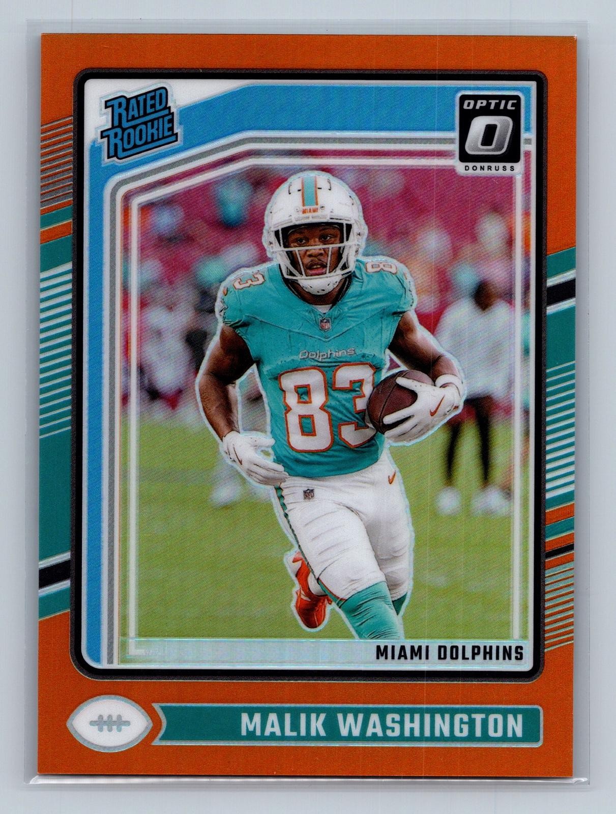 2024 Donruss Optic #272 Malik Washington Orange #/249