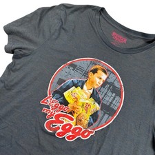 Stranger Things L'eggo my Eggo Waffle X Netflix Shirt Eleven Colab Rare! 2XL