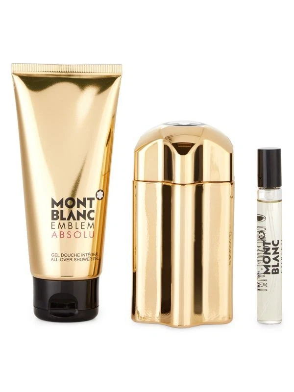 Conjunto de presente MontBlanc emblema Absolu fragrância masculina 3 peças - Imagem 2 de 4