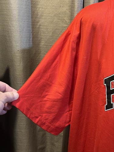 "Camiseta roja talla 2XL 50"" con gráfico azul marino y blanco París Francia" - Imagen 3 de 8